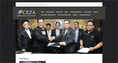 Desktop Screenshot of ceza.gov.ph